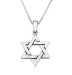 Classic Silver Star of David pendant